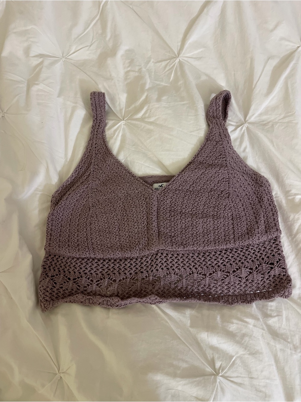 Hollister Lavender Crochet Bralette